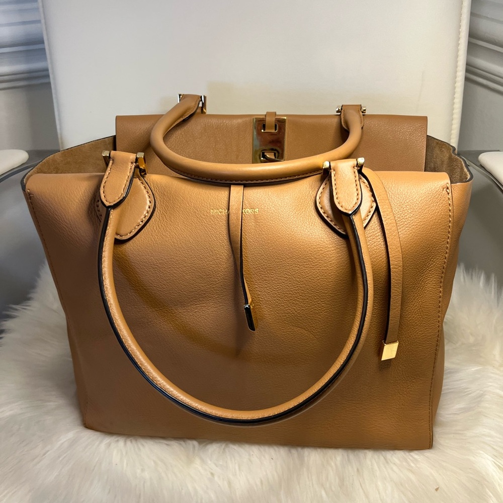 Michael Kors Camel Leather Tote